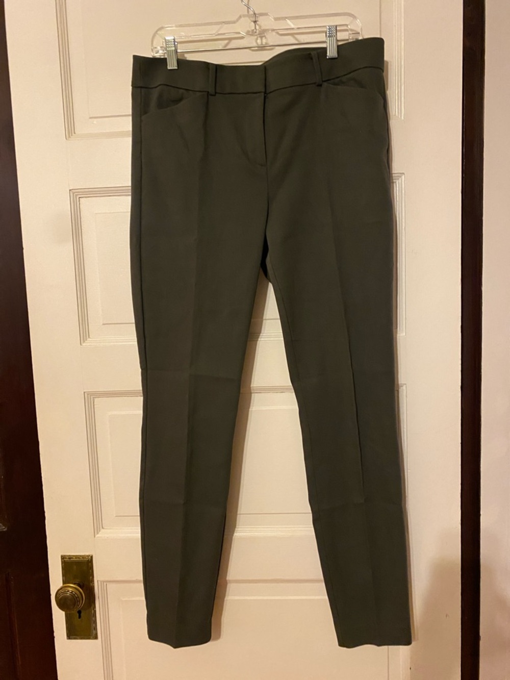 LOFT Olive Green Straight Leg Pants